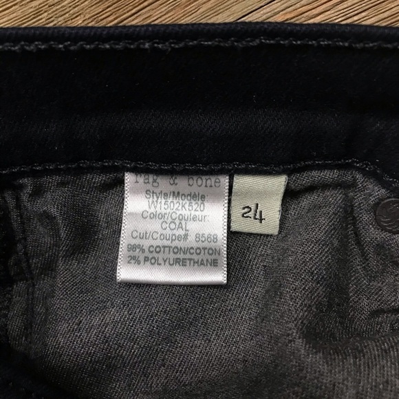 Rag & Bone Skinny Jeans in Coal - Picture 7 of 7